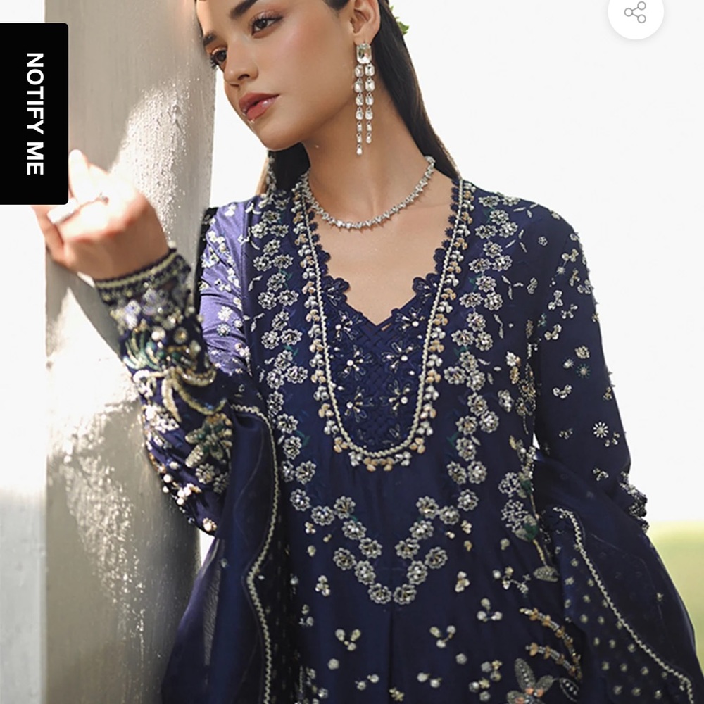 Suffuse by Sana yasir Elegant Floral Embroidered Dress